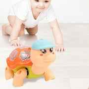 XEOVHV Baby Crawling Toy,English Learning Toy for Infants 0-3-6 7 8 9 10 12-18 Months Educational Musical Light Up Toy 1 Year Old Boy Girl Gift (Turtles)